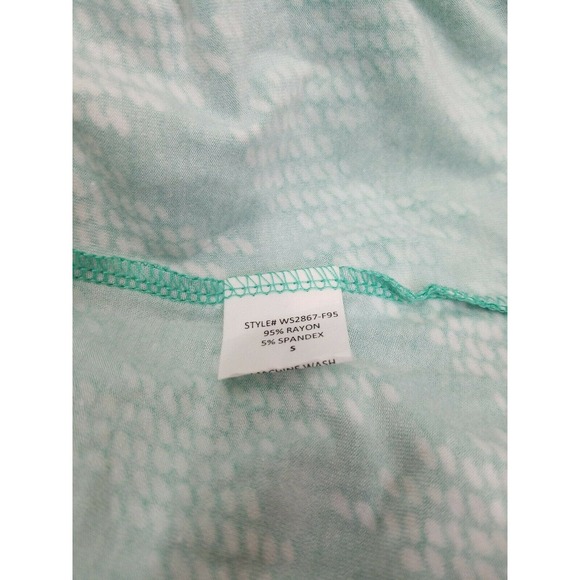 NWOT Pixley Stich Fix Ohara Green Faux Pull over Tie Waist Chevron Dress SMALL - Picture 5 of 7